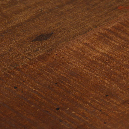 Tabourets de bar industriel en lot de 2 en bois massif de récupération Brun  {attributes}