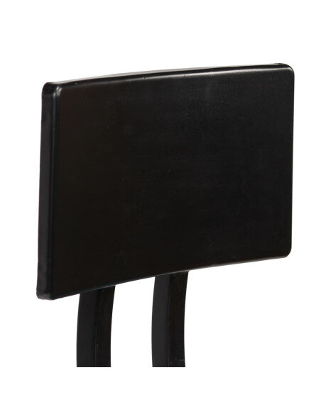 Tabourets de bar industriel en lot de 2 en bois massif de récupération Brun  {attributes}