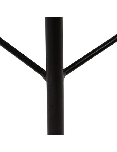 Tabourets de bar industriel en lot de 2 en bois massif de récupération Brun  {attributes}