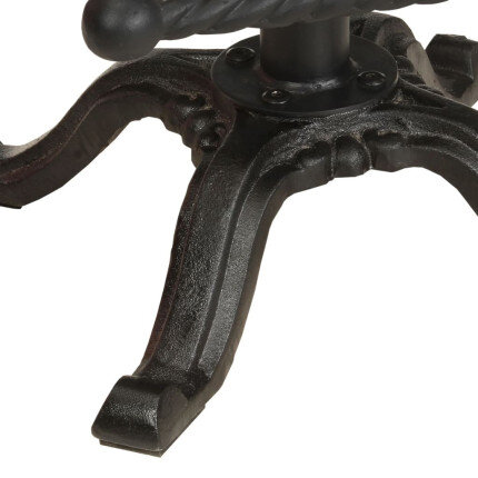 Tabourets de bar industriel en lot de 2 en bois de récupération et fonte Multicolore  {attributes}