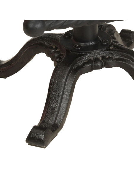 Tabourets de bar industriel en lot de 2 en bois de récupération et fonte Multicolore  {attributes} Tabourets de bar industriel en lot de 2 en bois de récupération et fonte Multicolore  {attributes}