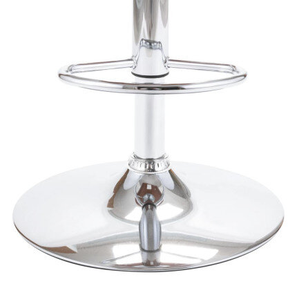 Tabouret de bar Rétro / Vintage en contreplaqué et tissu Taupe  {attributes}