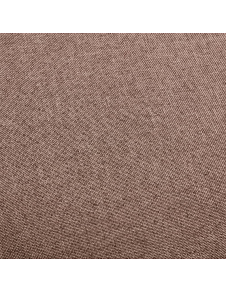 Tabourets de bar en lot de 2 en tissu Taupe  