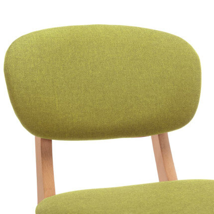 Tabourets de bar en lot de 2 en tissu Vert