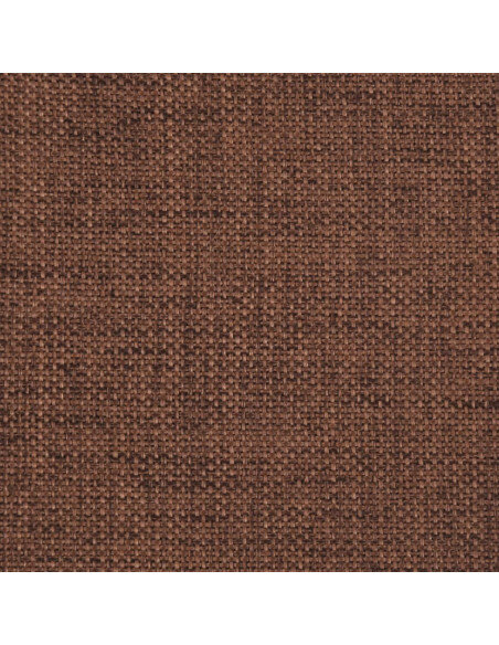 Chaise de bar campagne / chic en lot de 2 en bois massif d'hévéa et tissu Brun  {attributes}