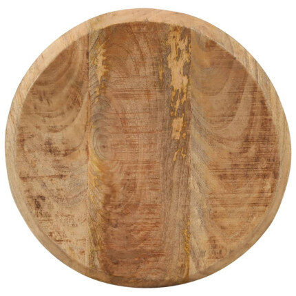 Chaise de bar industrielle en lot de 2 en bois de manguier Brun 38 x 38 x 76 cm {attributes}