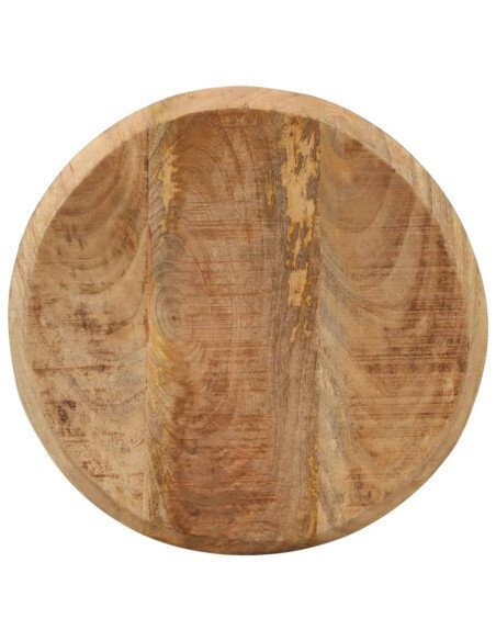 Chaise de bar industrielle en lot de 2 en bois de manguier Brun 38 x 38 x 76 cm {attributes} Chaise de bar industrielle en lot de 2 en bois de manguier Brun 38 x 38 x 76 cm {attributes}