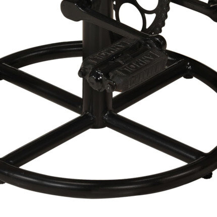 Chaise de bar industrielle en lot de 2 en bois de manguier Brun 38 x 38 x 76 cm {attributes}