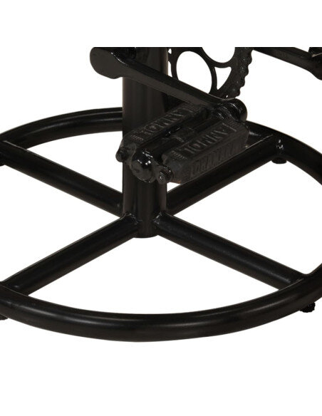 Chaise de bar industrielle en lot de 2 en bois de manguier Brun 38 x 38 x 76 cm {attributes} Chaise de bar industrielle en lot de 2 en bois de manguier Brun 38 x 38 x 76 cm {attributes}