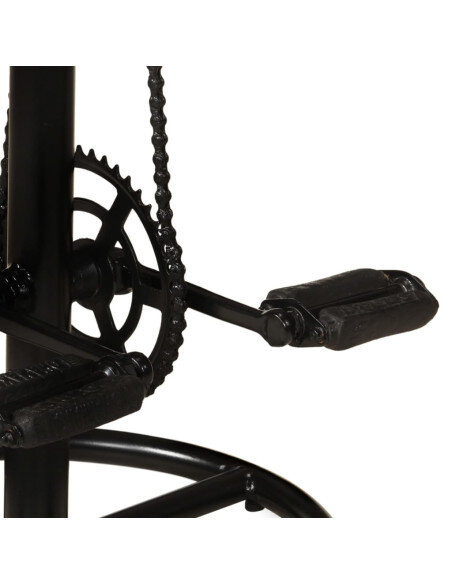 Tabourets de bar industriel en lot de 2 en bois de manguier massif Brun 44 x 44 x 112 cm {attributes}