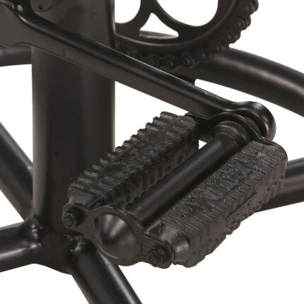 Tabourets de bar industriel en lot de 2 en cuir véritable Brun 44 x 44 x 75 cm {attributes}