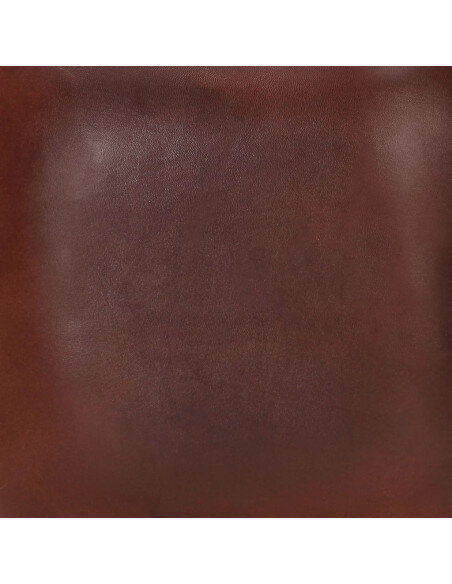 Tabourets de bar industriel cuir et métal noir en lot de 2  {attributes}