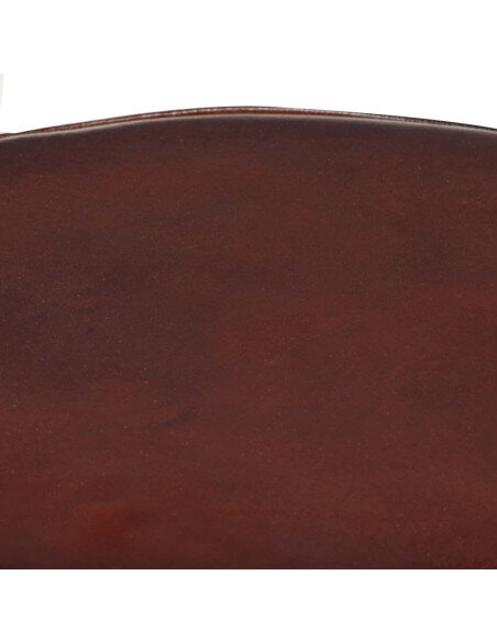 Tabourets de bar Industriel / Rétro - Vintage en lot de 2 en cuir véritable Brun 66 cm {attributes}