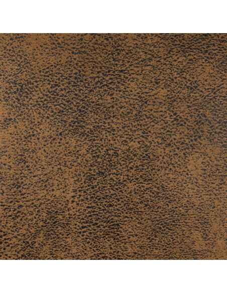 Chaise de bar campagne / chic en lot de 2 en bois massif d'hévéa et tissu Brun  {attributes}