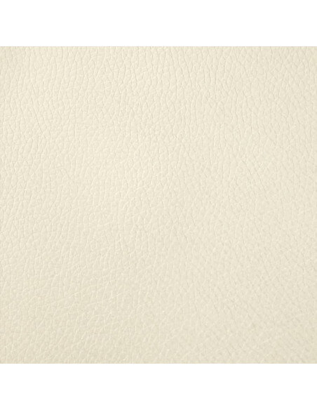 Chaise de bar campagne / chic en lot de 2 en bois massif d'hévéa et similicuir Crème  {attributes}