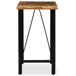 Table de bar style Industriel en bois massif de récupération  60 x 60 x 107 cm {attributes} 2