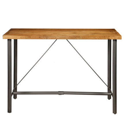 Table de bar style Industriel En bois de teck massif recyclé 150 x 70 x 106 cm {attributes}