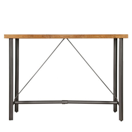 Table de bar style Industriel En bois de teck massif recyclé 150 x 70 x 106 cm {attributes}