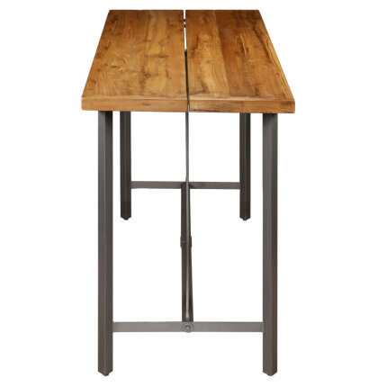 Table de bar style Industriel En bois de teck massif recyclé 150 x 70 x 106 cm {attributes}