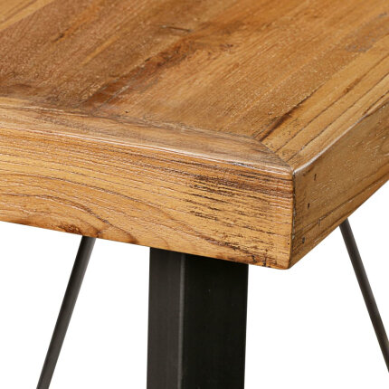 Table de bar style Industriel En bois de teck massif recyclé 150 x 70 x 106 cm {attributes}