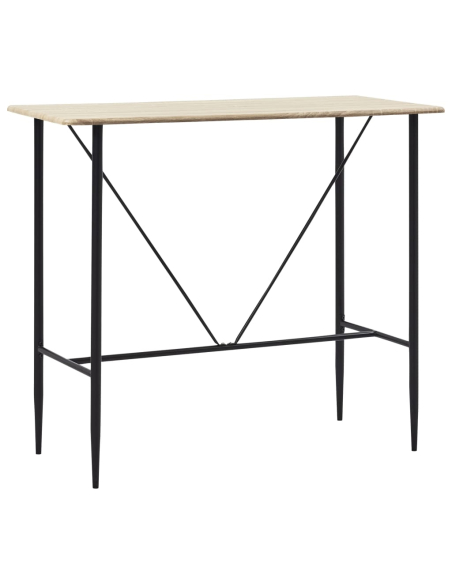 Table de bar style Industriel en bois mdf 120 x 60 x 110 cm {attributes}