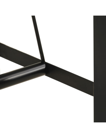 Table de bar style Industriel en bois d'acacia massif et fer 150x70x107 cm {attributes} Table de bar style Industriel en bois d'acacia massif et fer 150x70x107 cm {attributes}