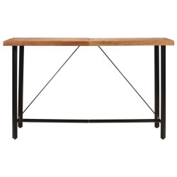 Table de bar style Industriel en bois d'acacia massif et fer 180x70x107 {attributes} 2