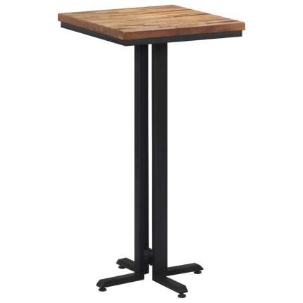 Table de bar style Industriel en bois massif de récupération  55x55x110 cm {attributes}