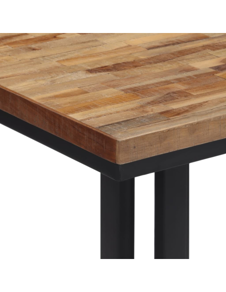 Table de bar style Industriel en bois massif de récupération  55x55x110 cm {attributes}