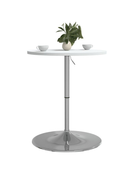 Table de bar style Industriel en bois et acier Blanc 60 x 60 x 90 cm {attributes}