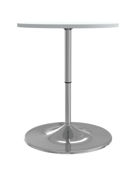 Table de bar style Industriel en bois et acier Blanc 60 x 60 x 90 cm {attributes}