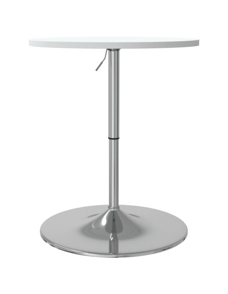 Table de bar style Industriel en bois et acier Blanc 60 x 60 x 90 cm {attributes}