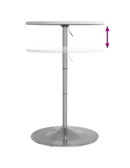 Table de bar style Industriel en bois et acier Blanc 60 x 60 x 90 cm {attributes}