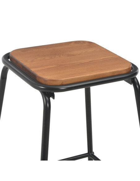 Lot 4 Tabourets de bar style écolier Vintage Rétro Pas cher