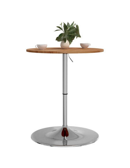 Table de bar Vintage / Rétro en bois de chêne massif 60 x 89,5 cm {attributes}