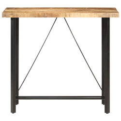 Table de bar style Industriel en bois de manguier 120 x 58 x 107 cm {attributes} 2