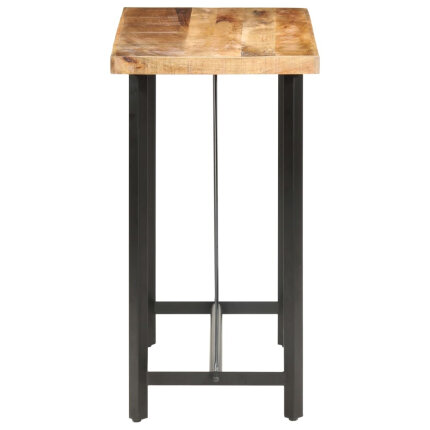 Table de bar style Industriel en bois de manguier 120 x 58 x 107 cm {attributes}