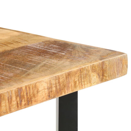 Table de bar style Industriel en bois de manguier 120 x 58 x 107 cm {attributes}