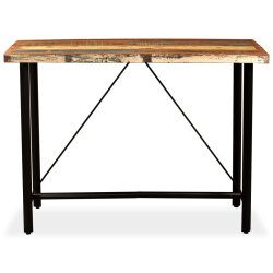 Table de bar style Industriel en bois massif de récupération  150 x 70 x 107 cm {attributes} 2