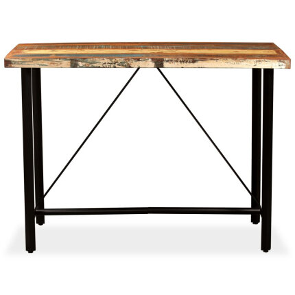 Table de bar style Industriel en bois massif de récupération  150 x 70 x 107 cm {attributes}