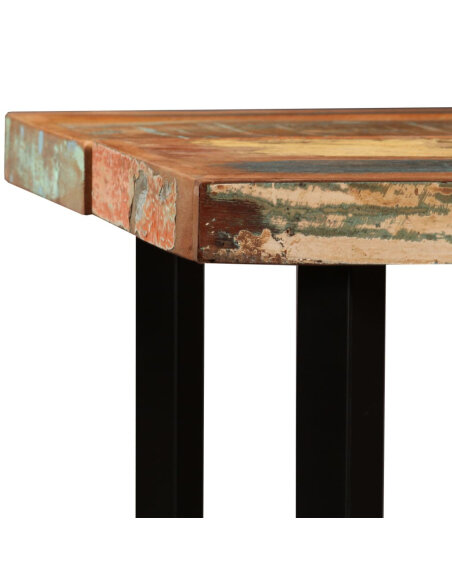 Table de bar style Industriel en bois massif de récupération  150 x 70 x 107 cm {attributes} Table de bar style Industriel en bois massif de récupération  150 x 70 x 107 cm {attributes}