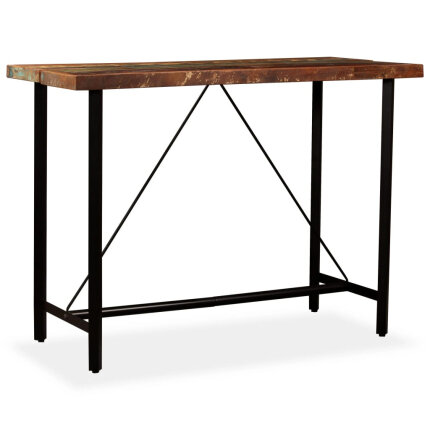 Table de bar style Industriel en bois massif de récupération  150 x 70 x 107 cm {attributes}