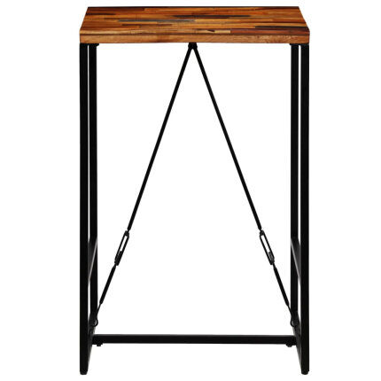 Table de bar style Industriel en bois massif de récupération  70 x 70 x 106 cm {attributes}