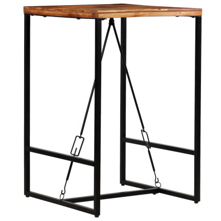 Table de bar style Industriel en bois massif de récupération  70 x 70 x 106 cm {attributes}