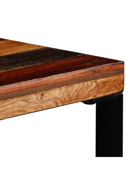 Table de bar style Industriel en bois massif de récupération  70 x 70 x 106 cm {attributes} Table de bar style Industriel en bois massif de récupération  70 x 70 x 106 cm {attributes}