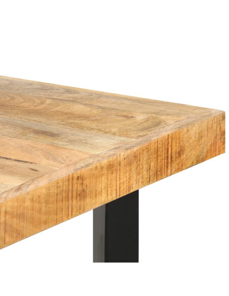 Table de bar style Industriel en bois de manguier 180 x 70 x 107 cm {attributes} Table de bar style Industriel en bois de manguier 180 x 70 x 107 cm {attributes}