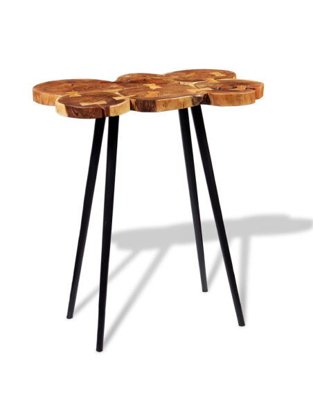 Table de bar Vintage / Rétro en bois d'acacia massif 90x60x110 cm {attributes} Table de bar Vintage / Rétro en bois d'acacia massif 90x60x110 cm {attributes}