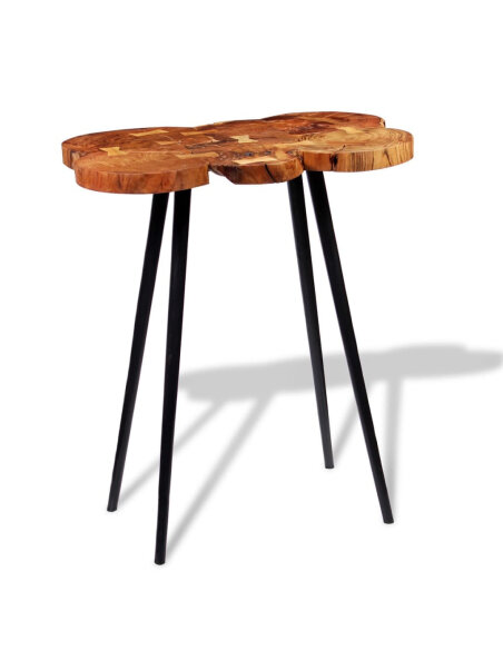 Table de bar Vintage / Rétro en bois d'acacia massif 90x60x110 cm {attributes} Table de bar Vintage / Rétro en bois d'acacia massif 90x60x110 cm {attributes}
