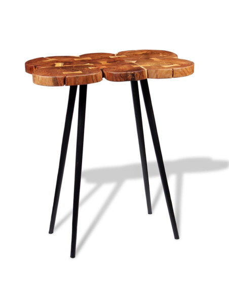 Table de bar Vintage / Rétro en bois d'acacia massif 90x60x110 cm {attributes} Table de bar Vintage / Rétro en bois d'acacia massif 90x60x110 cm {attributes}