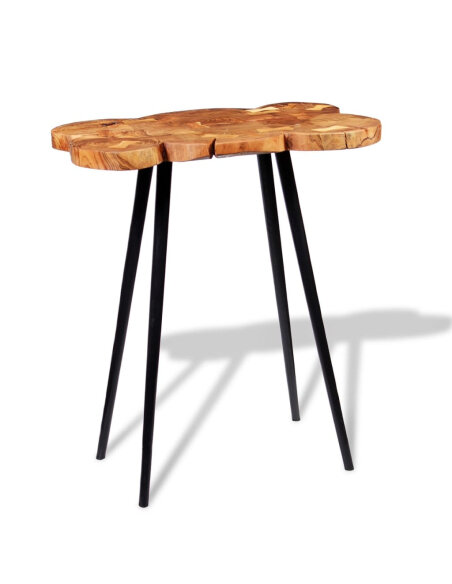 Table de bar Vintage / Rétro en bois d'acacia massif 90x60x110 cm {attributes} Table de bar Vintage / Rétro en bois d'acacia massif 90x60x110 cm {attributes}